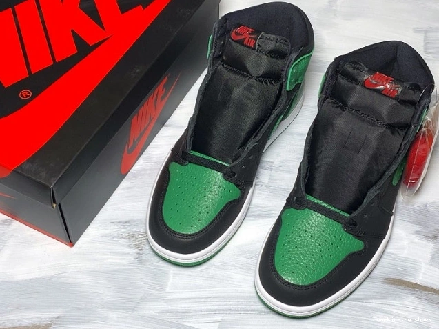 Cheap Air Jordan Green 1 High Pine 555088-030 0814
